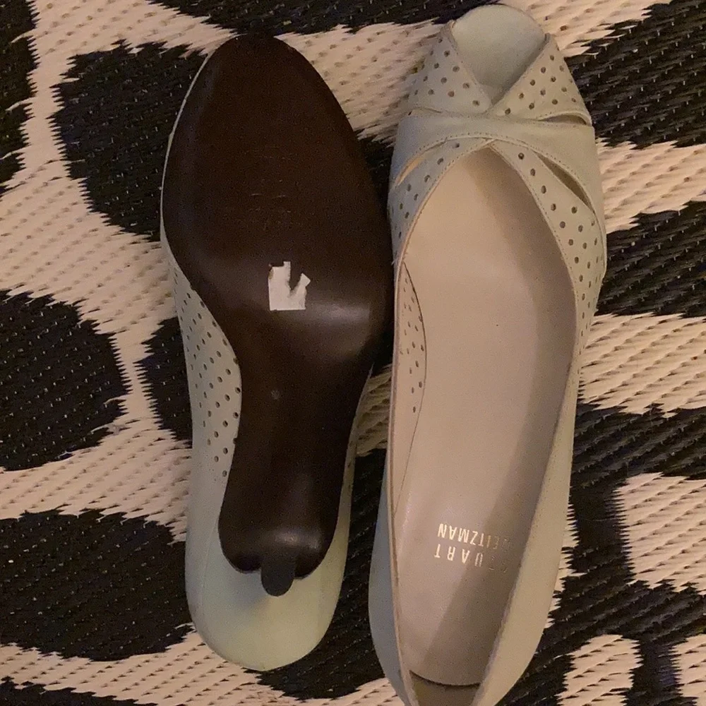🦋 Stuart Weitzman Pumps, light green, sz 7 - Picture 3 of 6